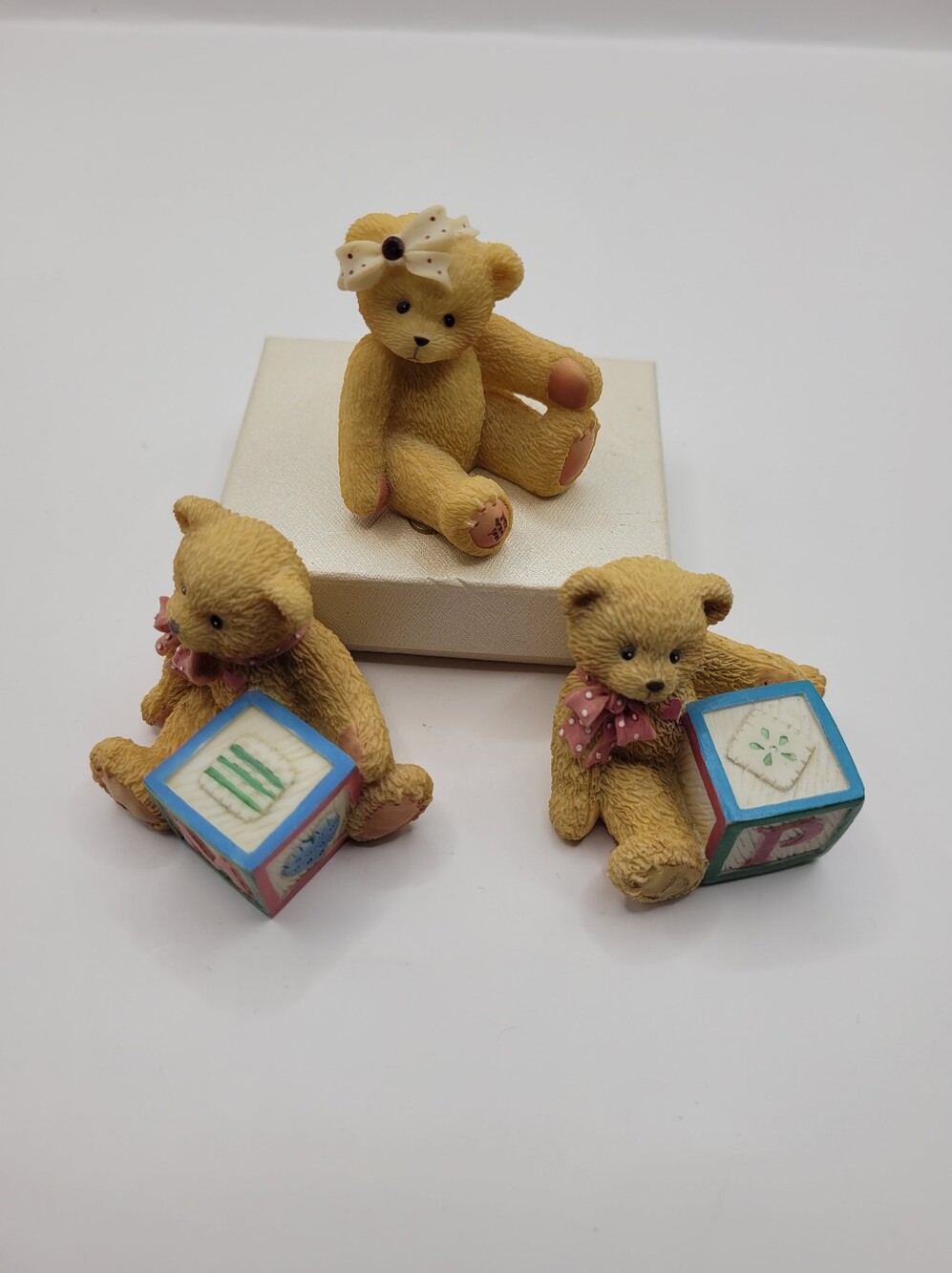 Three Enesco Mini Cherished Teddies